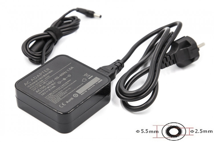 Блок питания для ноутбуков PowerPlant ASUS 220V, 19V 90W 4.74A (5.5*2.5) wall mount