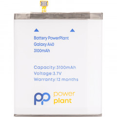 Аккумулятор PowerPlant Samsung Galaxy A40 (EB-BA405ABE) 3100mAh