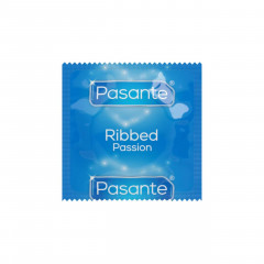 Презервативи Pasante Ribbed Ребристі 6 шт