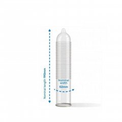 Презервативи Pasante Ribbed Ребристі 6 шт