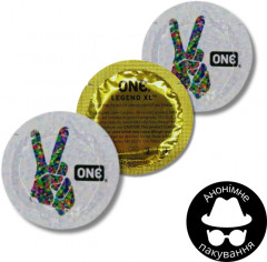 Презервативи One Legend XL Великого розміру 3 шт