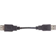 Кабель PowerPlant USB 2.0 AF – AM, 0.1м