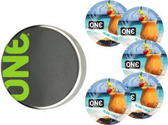 Презервативи One Flavor Waves Тропічний коктейль блакитні 5 шт у кейсі