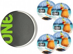 Презервативи One Flavor Waves Тропічний коктейль блакитні 5 шт у кейсі