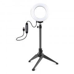 Кольцевая USB RGBW LED лампа Puluz PKT3049B 4.7" + настольный штатив