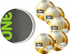 Презервативи One Flavor Waves Банановий спліт Жовті 5 шт у кейсі